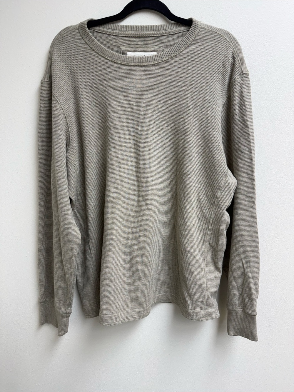 Eddie Bauer Men's Crewneck Sweater in Light Taupe